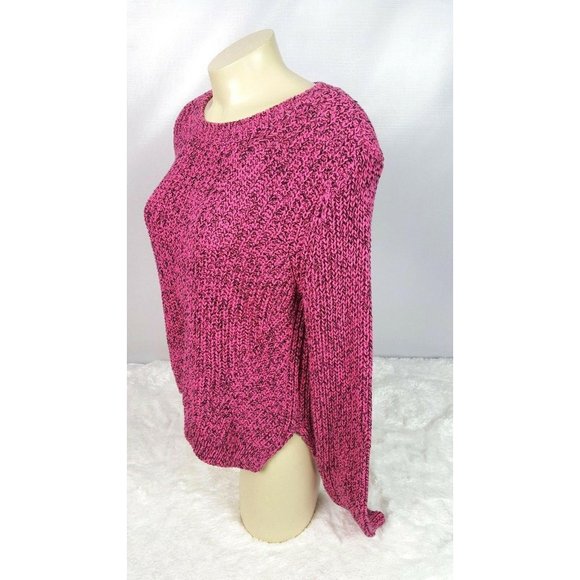 H&M Sweater Women Size Medium Pink Crew Neck - Picture 3 of 7
